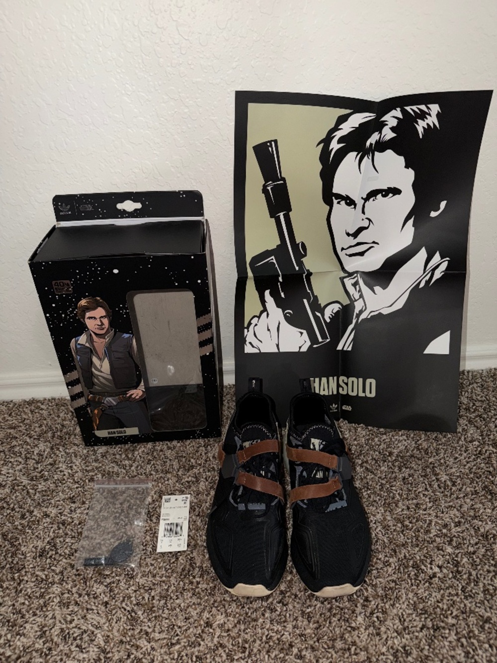 Adidas ZX 2K Boost Star Wars Han Solo Size 6M